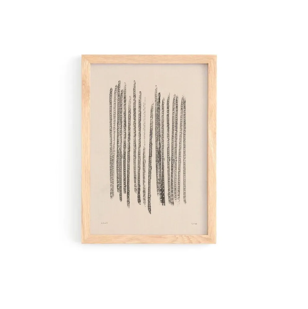Peinture abstraite sur papier signée Eawy