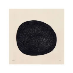 Peinture abstraite sur papier signée Eawy