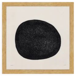 Peinture abstraite sur papier signée Eawy