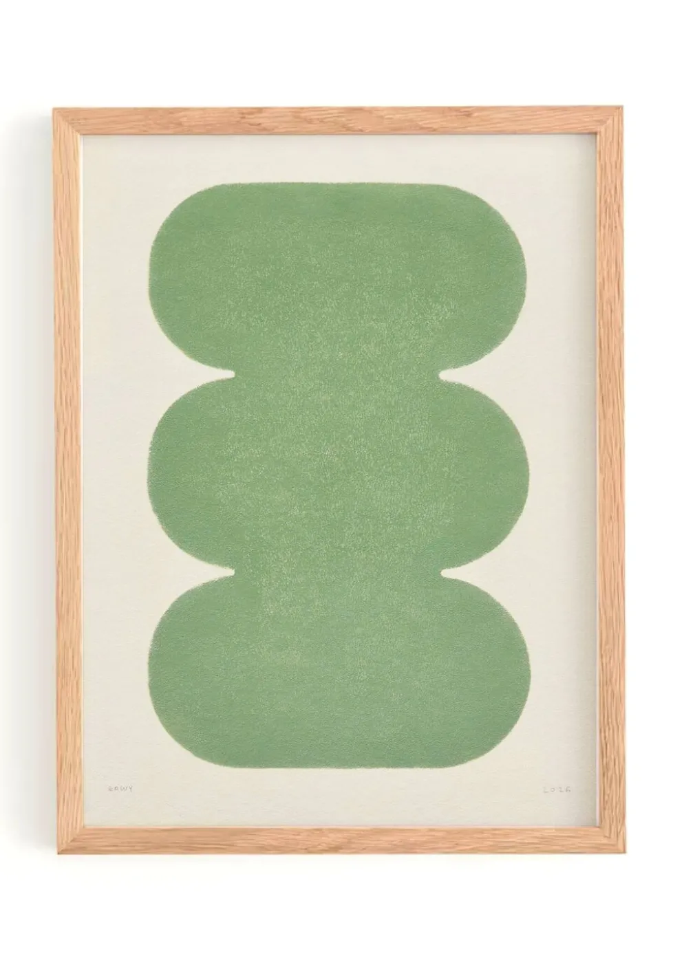 Peinture abstraite sur papier - signée Eawy