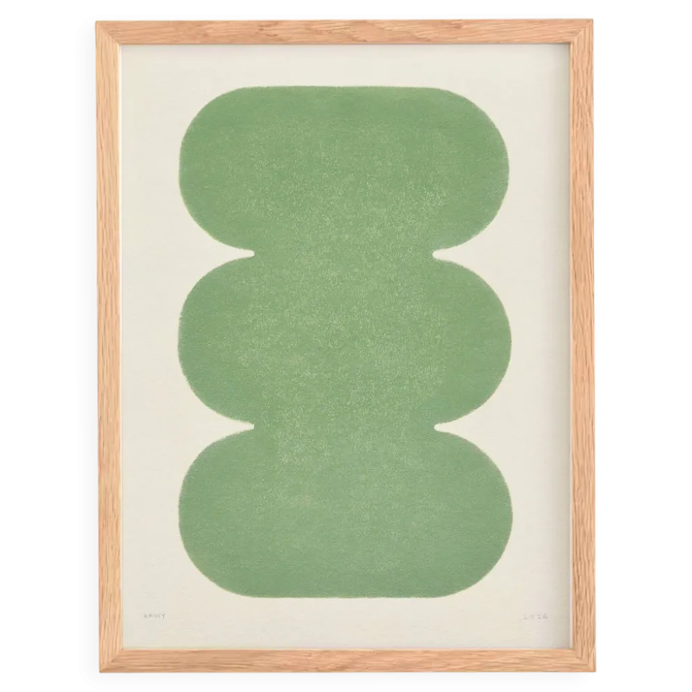 Peinture abstraite sur papier - signée Eawy
