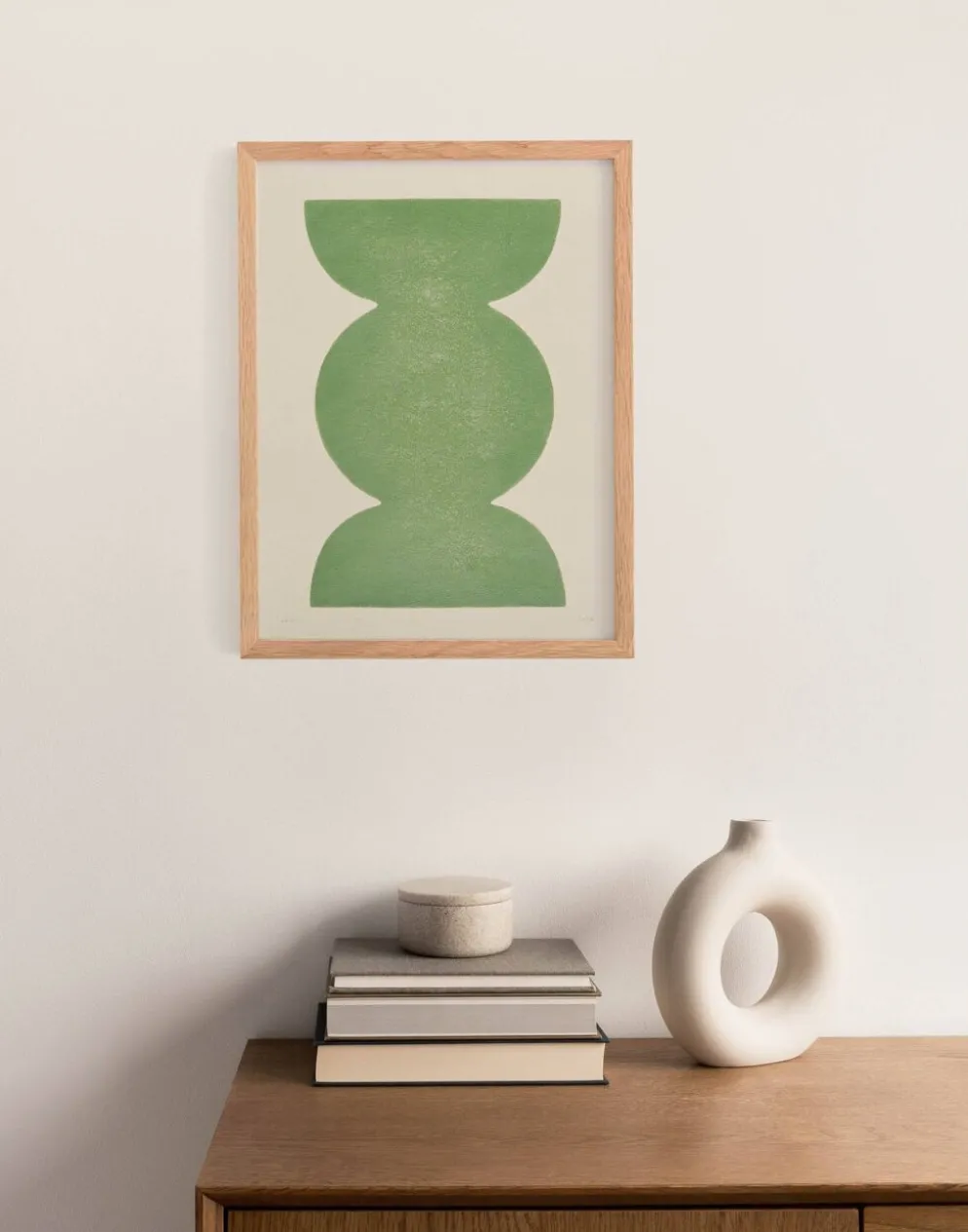 Peinture abstraite sur papier signée Eawy