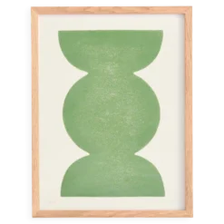 Peinture abstraite sur papier signée Eawy