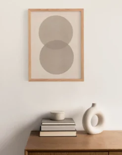 Peinture abstraite sur papier signée Eawy