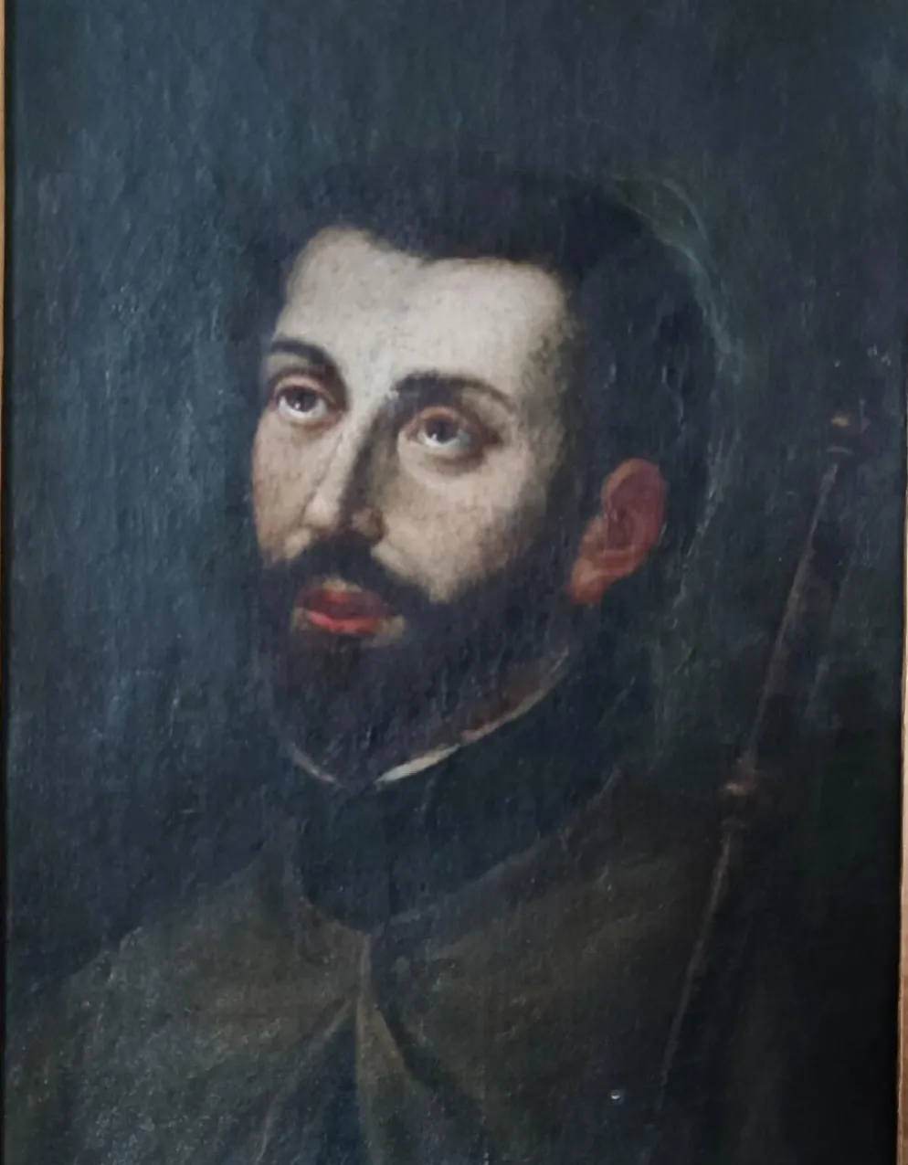 Peinture ancienne de Saint François Xavier - École italienne, fin du XVIIe siècle