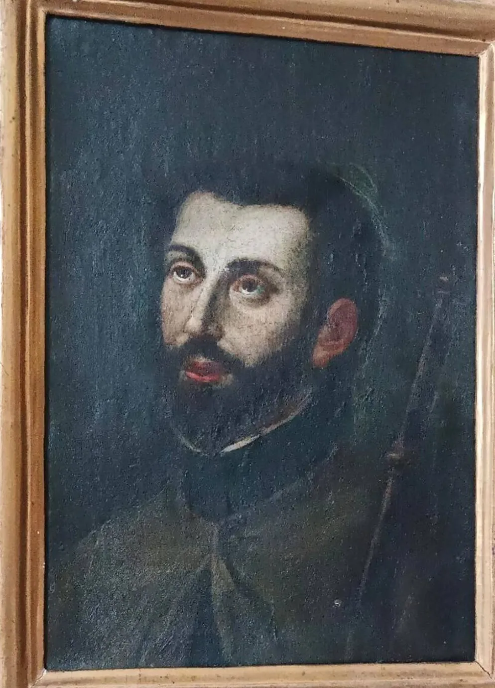 Peinture ancienne de Saint François Xavier - École italienne, fin du XVIIe siècle