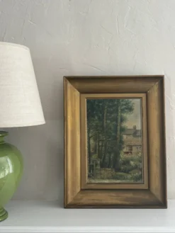 Peinture ancienne encadrée - signée R Guillet - 1948