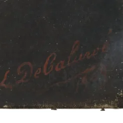 Peinture antique portrait d'un homme signé début du 20e siècle
