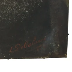 Peinture antique portrait d'un homme signé début du 20e siècle