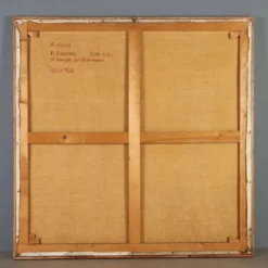 Peinture contemporaine signée Attilio Rossi, huile sur toile, années 1980