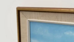 Peinture de paysage scandinave par S Nilson 1976