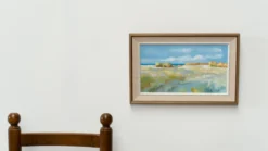 Peinture de paysage scandinave par S Nilson 1976