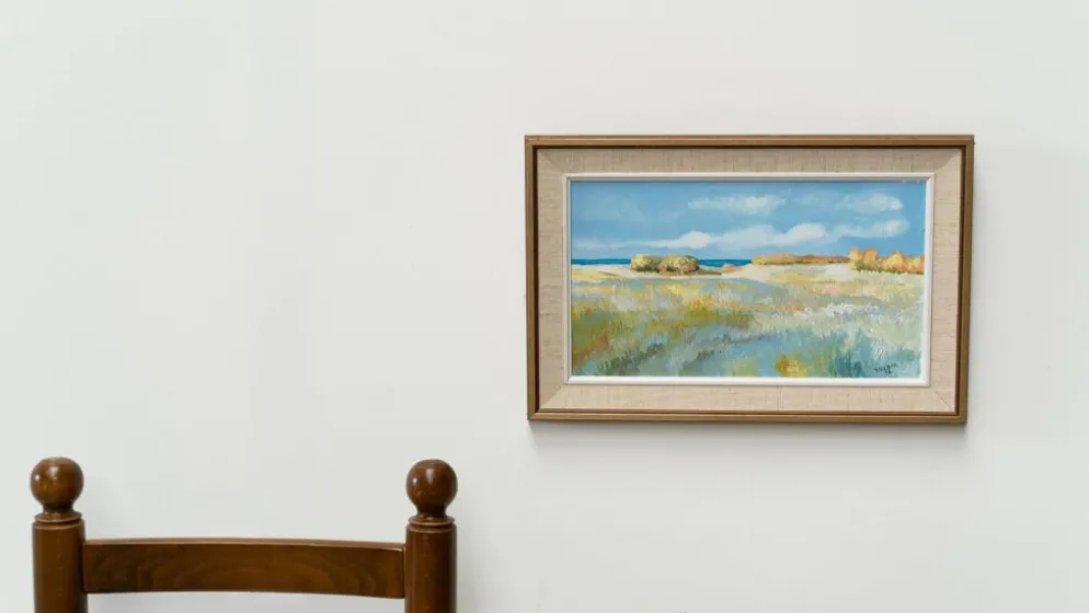 Peinture de paysage scandinave par S Nilson 1976