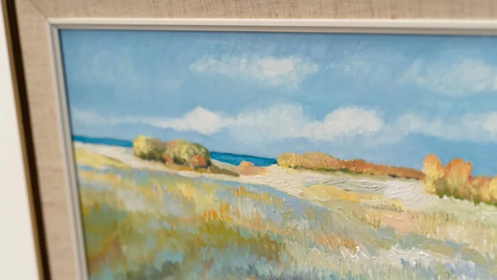 Peinture de paysage scandinave par S Nilson 1976