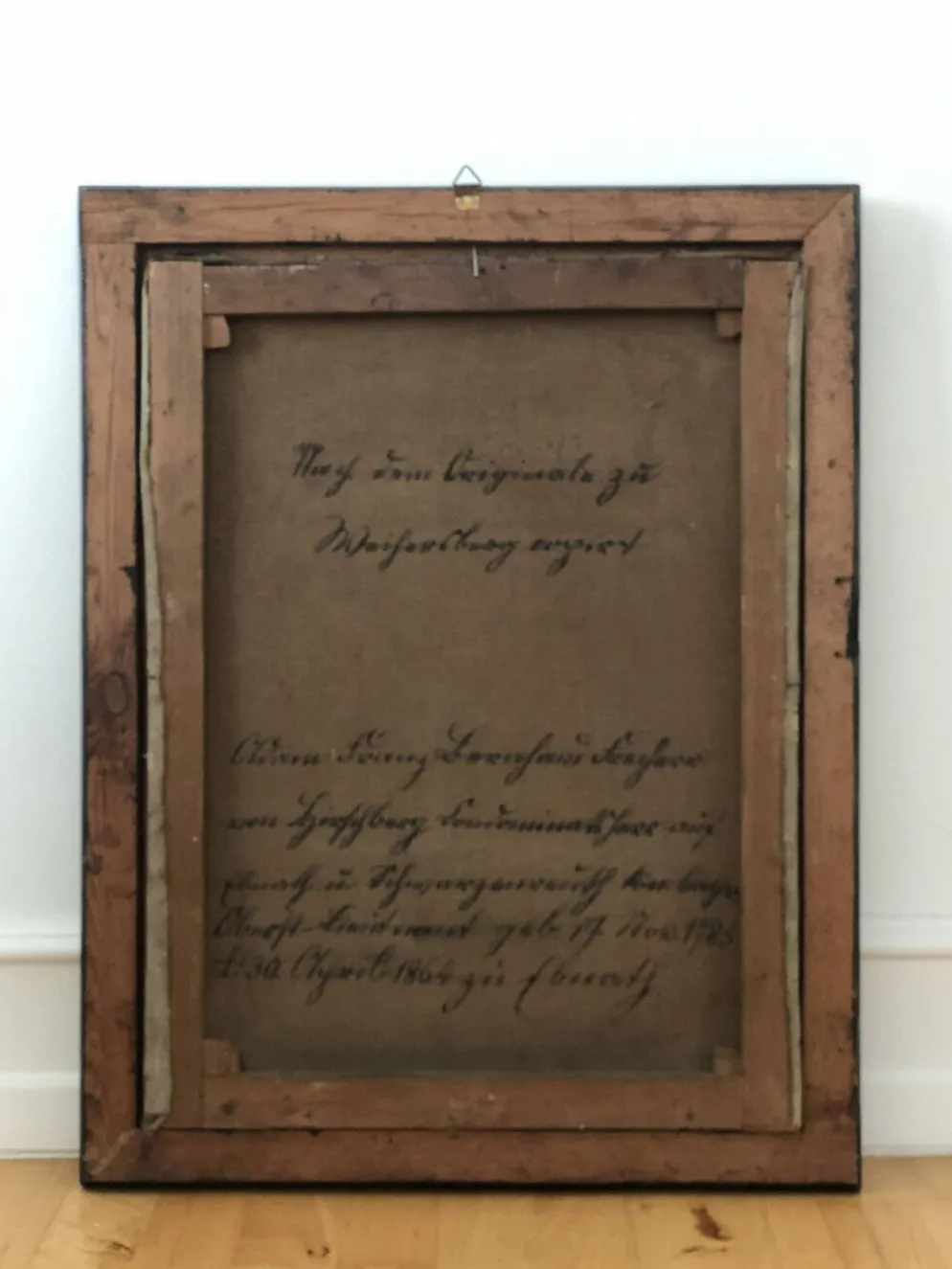 Peinture de portrait militaire antique de grand format d'un baron allemand, 1870