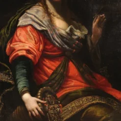 Peinture italienne ancienne du XVIIe siècle, allégorie de la magnificence.