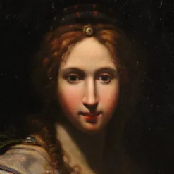 Peinture italienne ancienne du XVIIe siècle, allégorie de la magnificence.