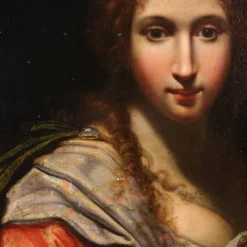 Peinture italienne ancienne du XVIIe siècle, allégorie de la magnificence.