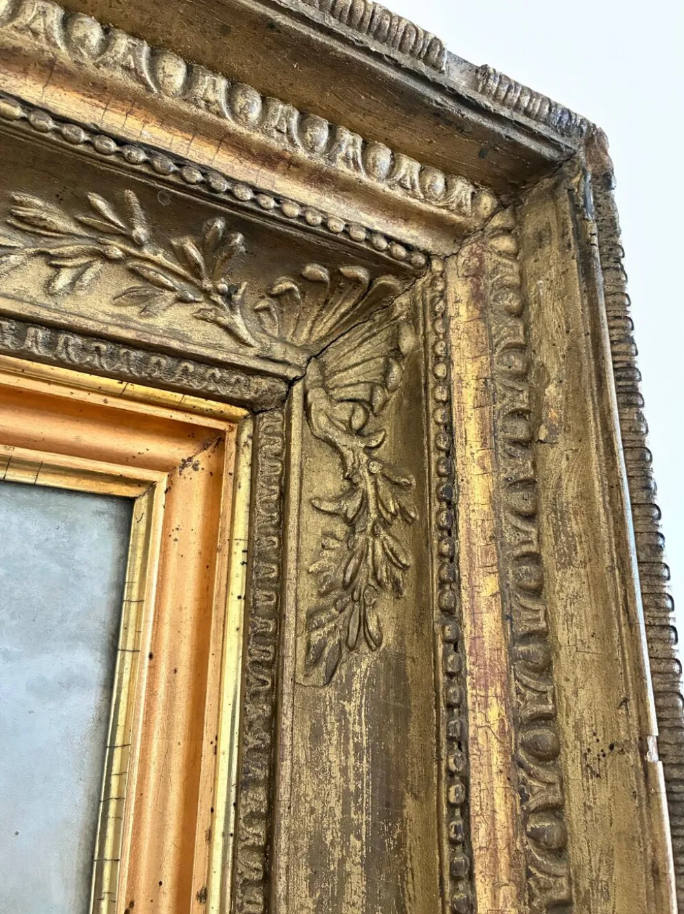 Peinture à l'huile antique de bord de mer, vers 1845