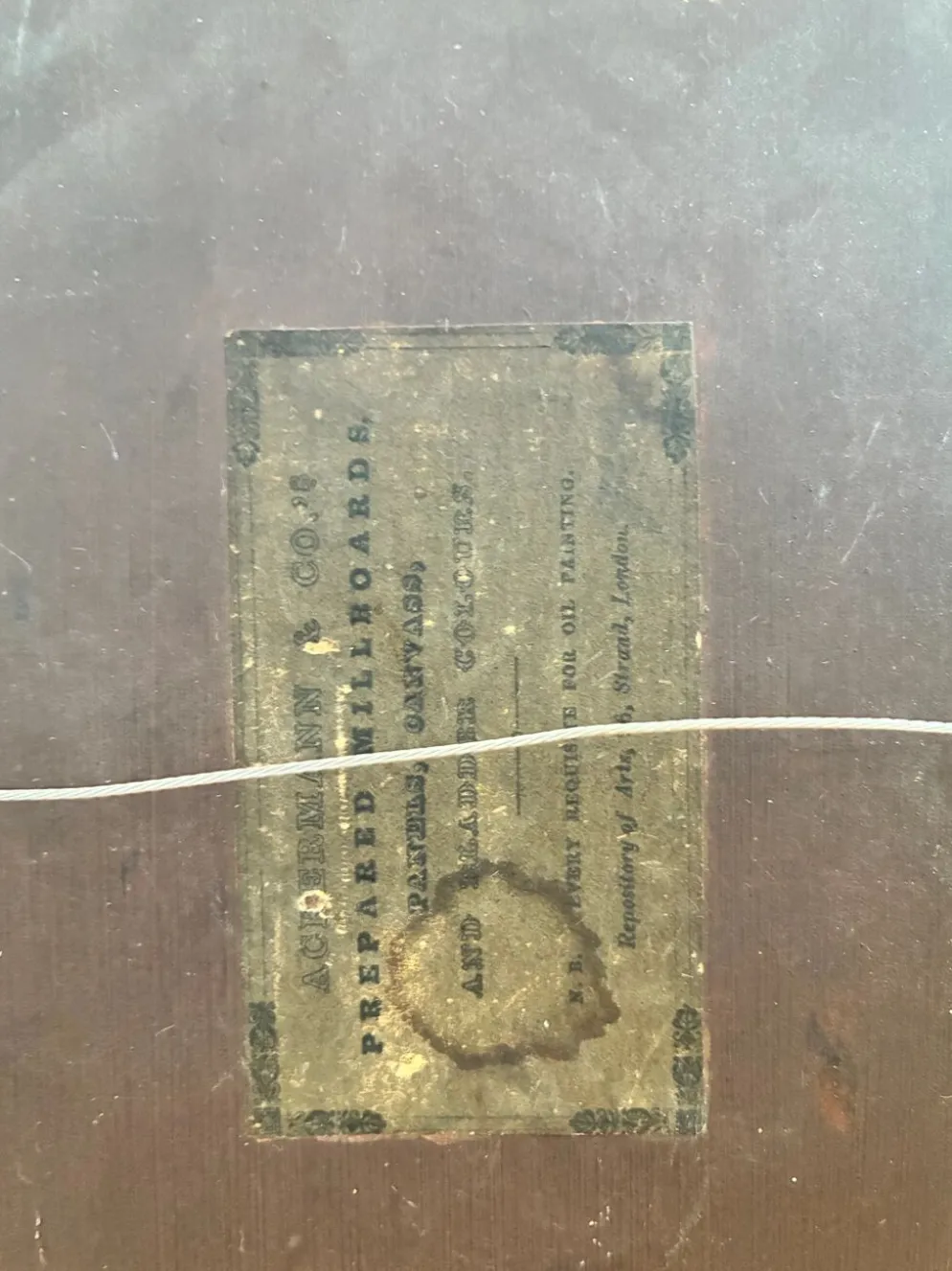 Peinture à l'huile antique de bord de mer, vers 1845