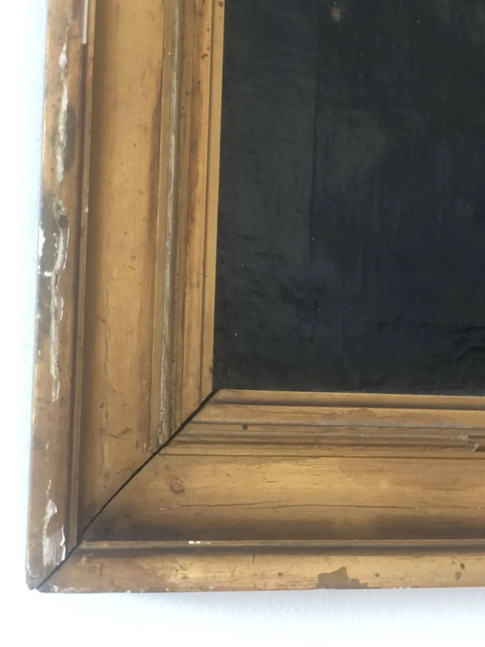 Peinture à l'huile antique vintage d'un gentleman danois, 19e siècle
