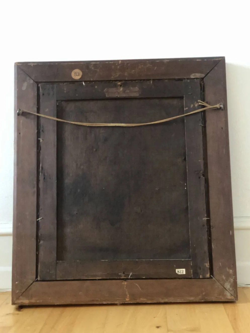 Peinture à l'huile antique vintage d'un gentleman danois, 19e siècle