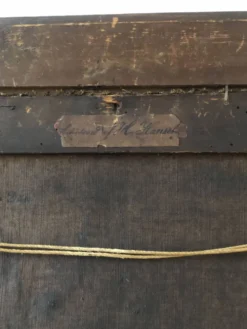 Peinture à l'huile antique vintage d'un gentleman danois, 19e siècle