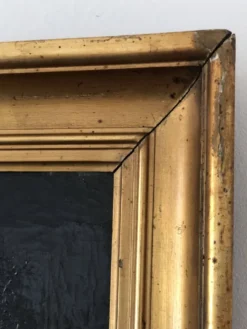 Peinture à l'huile antique vintage d'un gentleman danois, 19e siècle