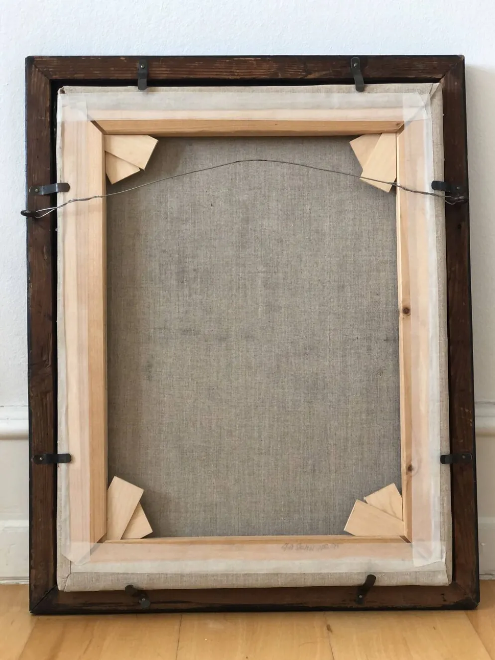 Peinture à l'huile antique vintage du 19ème siècle représentant un gentleman néerlandais.