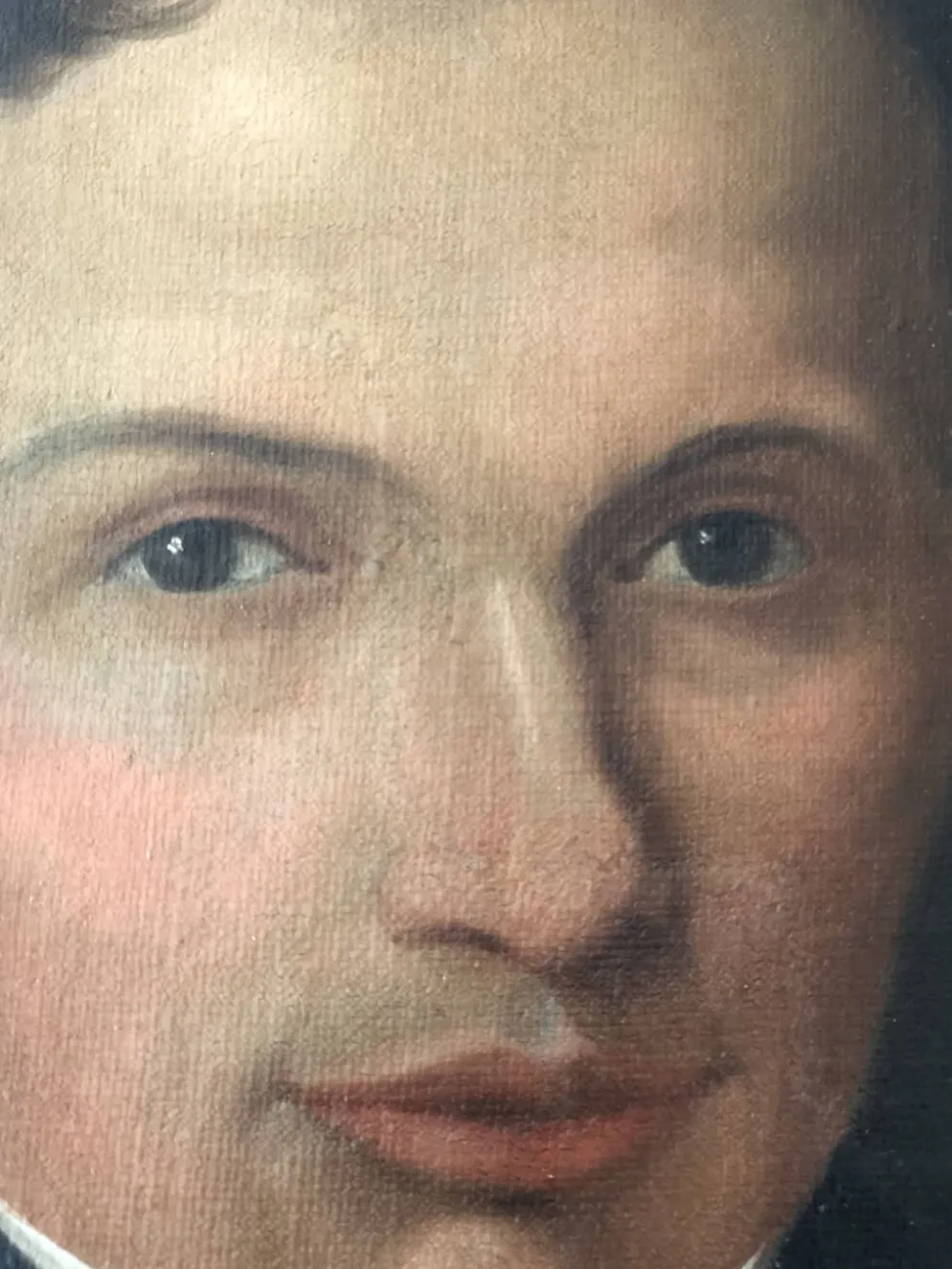 Peinture à l'huile antique vintage du 19ème siècle représentant un gentleman néerlandais.