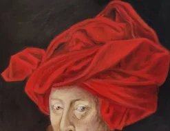 Peinture à l'huile - Art- portrait au turban