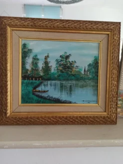 Peinture à l'huile avec cadre Direyde qualité