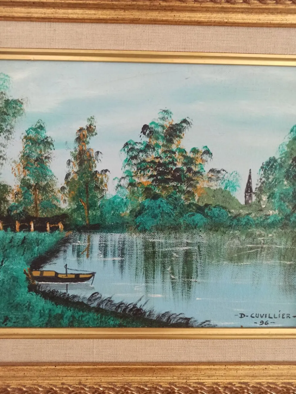 Peinture à l'huile avec cadre Direyde qualité