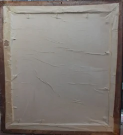 Peinture à l'huile cubiste des années 1970