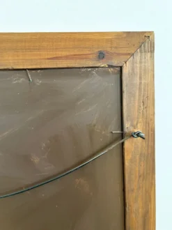 Peinture à l'huile de paysage maritime avec un voilier vintage signé