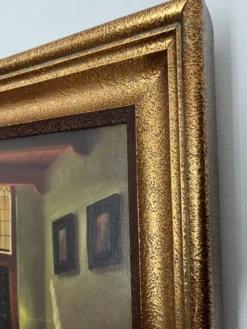 Peinture à l’huile ´femme qui lit’