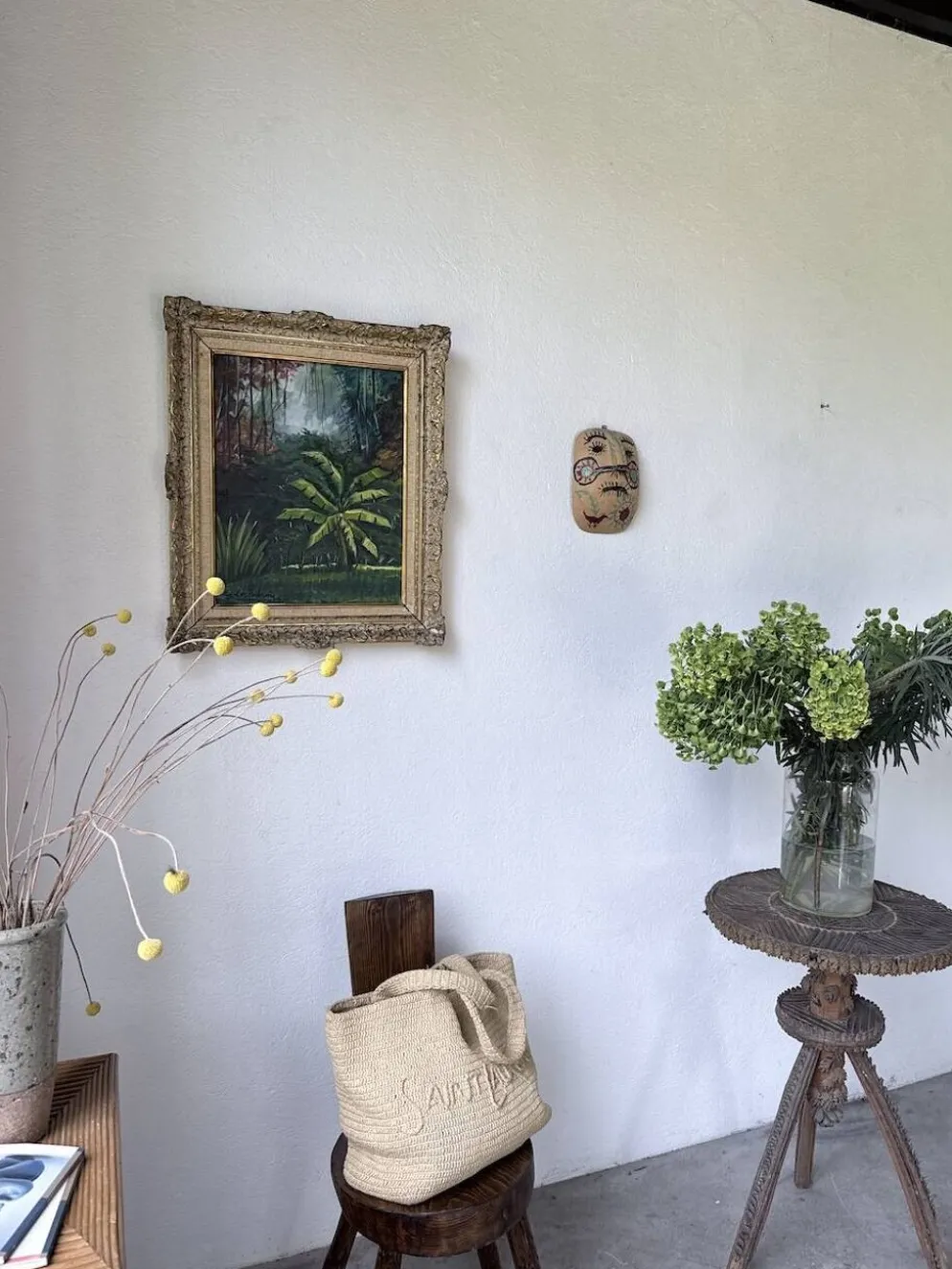 Peinture à l’huile « forêt» encadrée