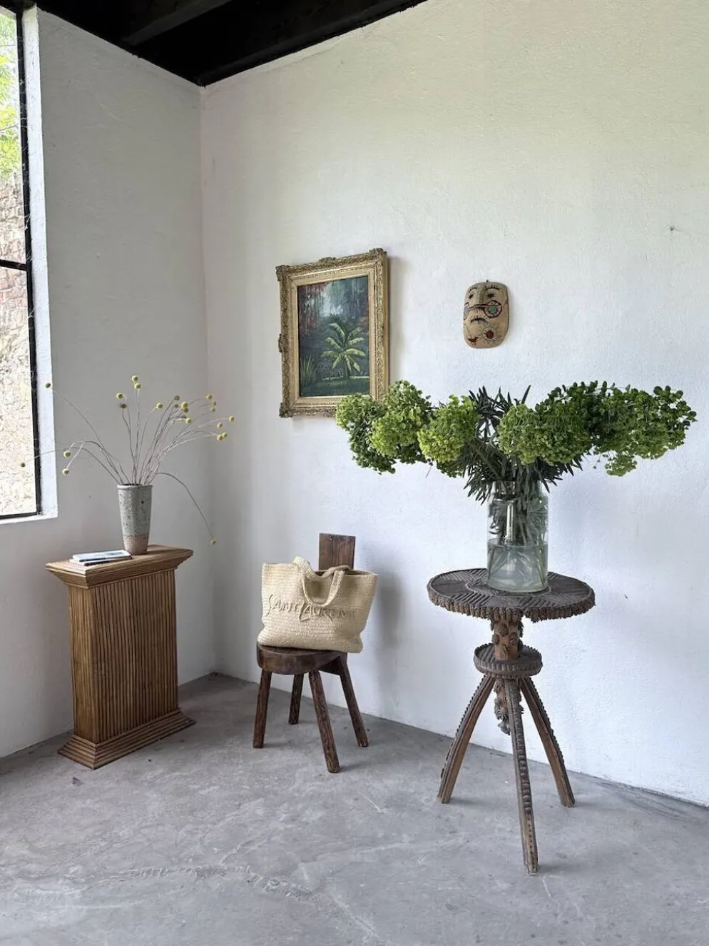 Peinture à l’huile « forêt» encadrée