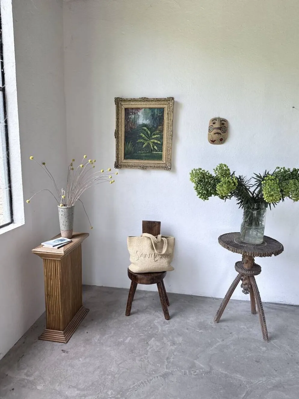 Peinture à l’huile « forêt» encadrée