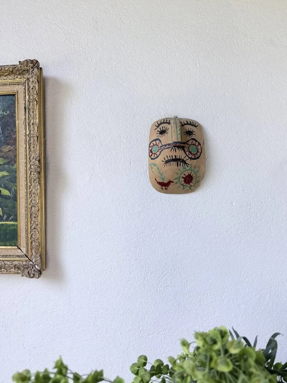 Peinture à l’huile « forêt» encadrée