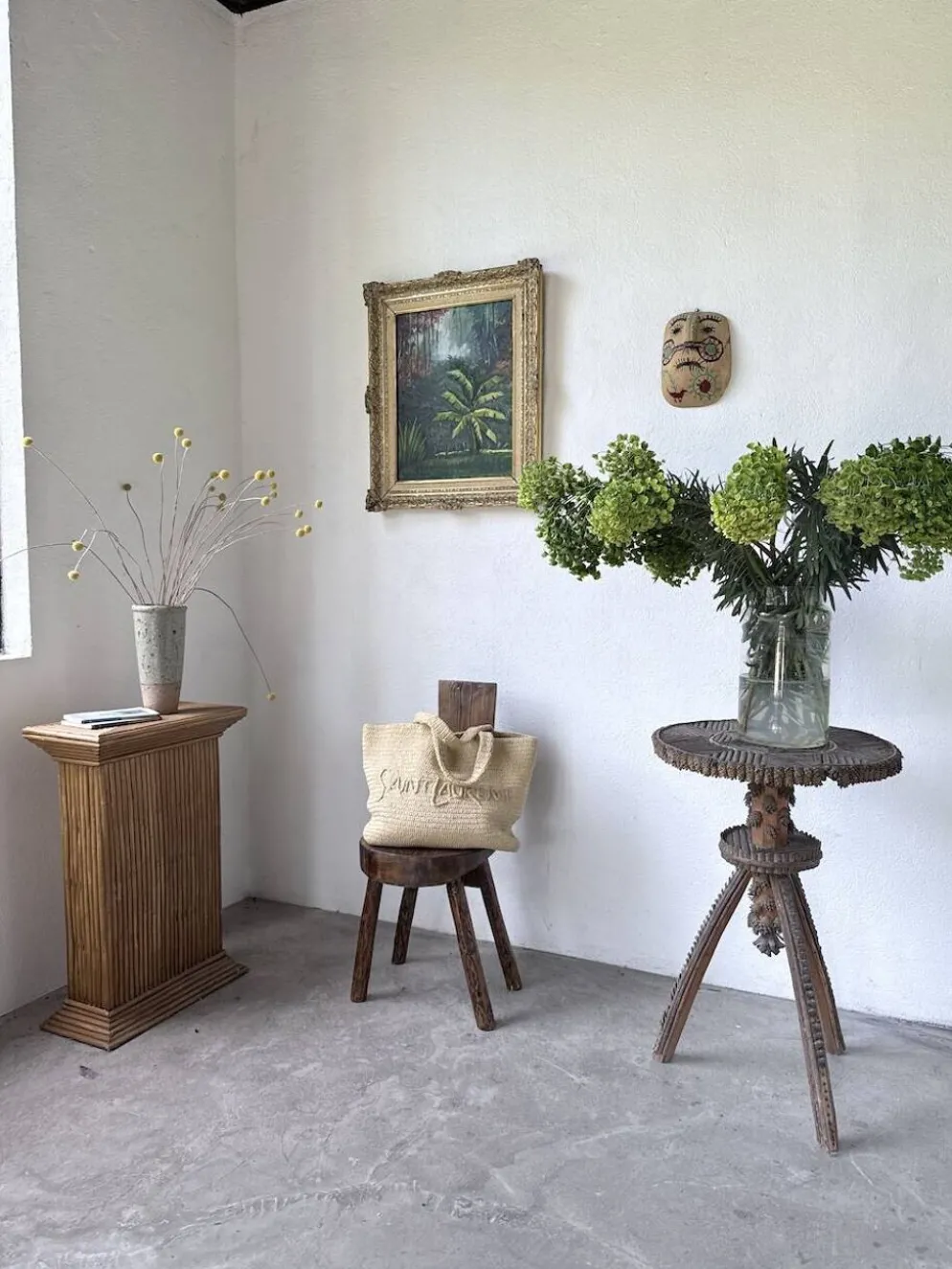 Peinture à l’huile « forêt» encadrée