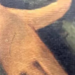Peinture à l'huile, G. De Curtis, toile signée, jeune pêcheur italien, fin du 20e siècle