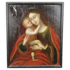 Peinture à l'huile image miraculeuse d'Innsbruck Marie avec enfant d'après Cranach
