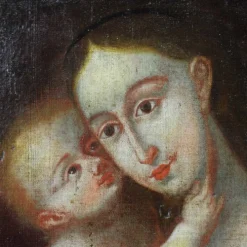 Peinture à l'huile image miraculeuse d'Innsbruck Marie avec enfant d'après Cranach