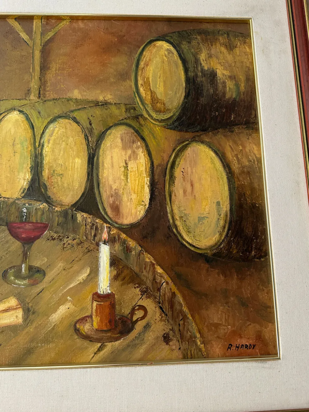 Peinture à l’huile nature morte