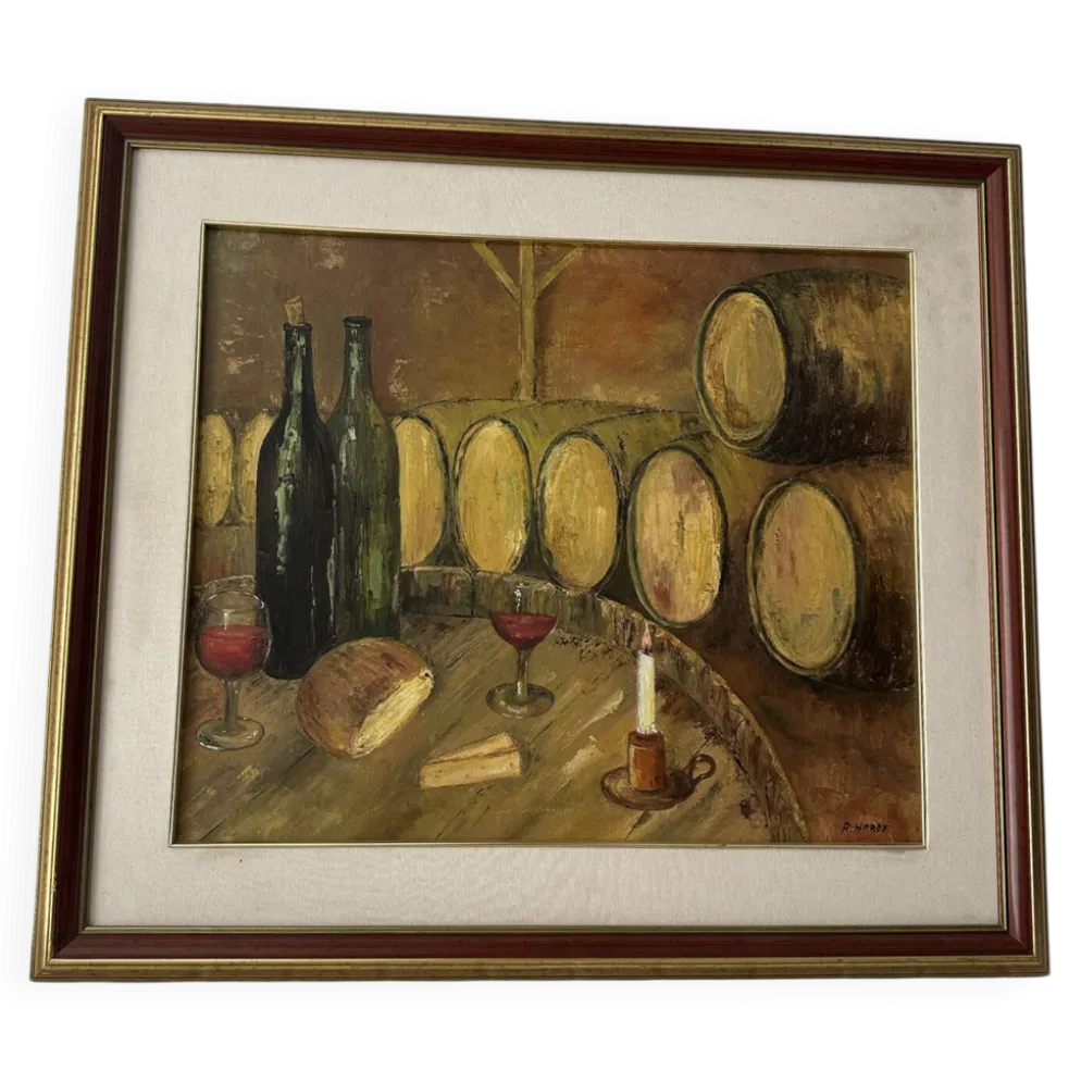 Peinture à l’huile nature morte