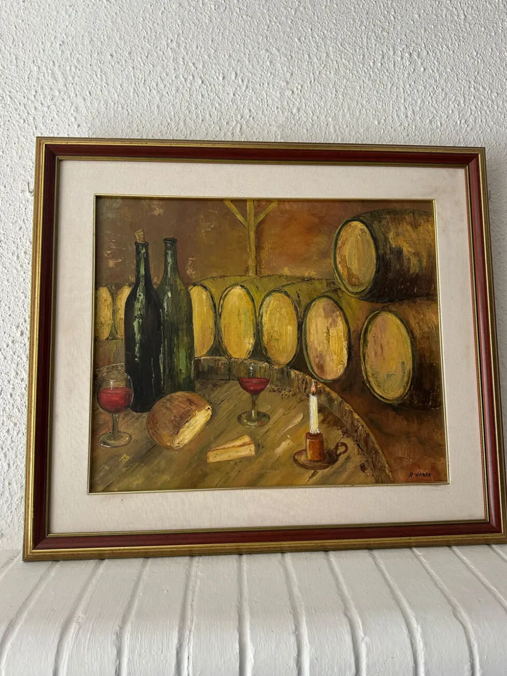 Peinture à l’huile nature morte