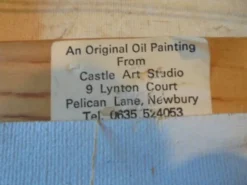 Peinture à l'huile originale de caroline burnett (1877 - 1950)