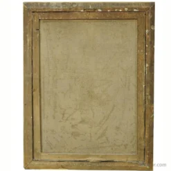 Peinture à l'huile sur toile, ange avec enfant endormi