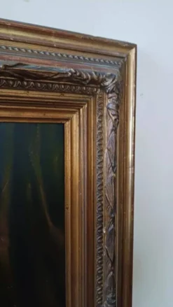 Peinture à l'huile sur toile portrait milieu du XIXe siècle - école allemande